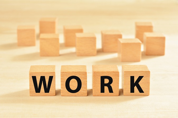 木製キューブ・WORK