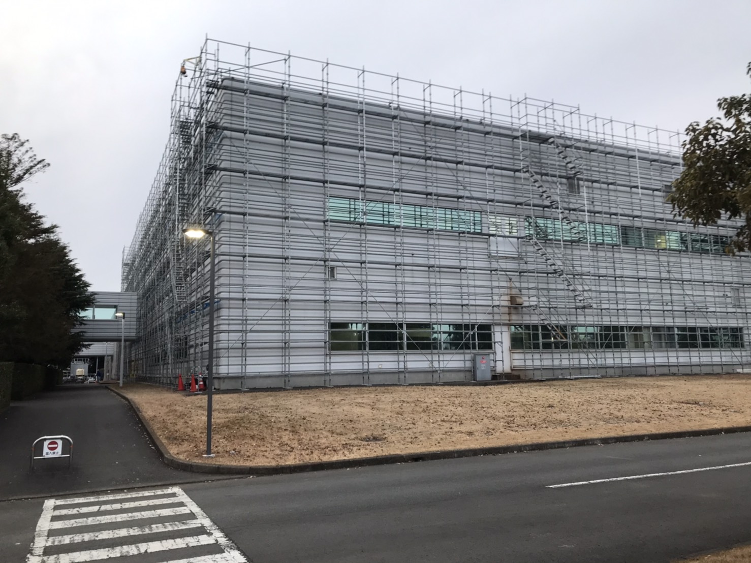 一月 群馬県 足場架け